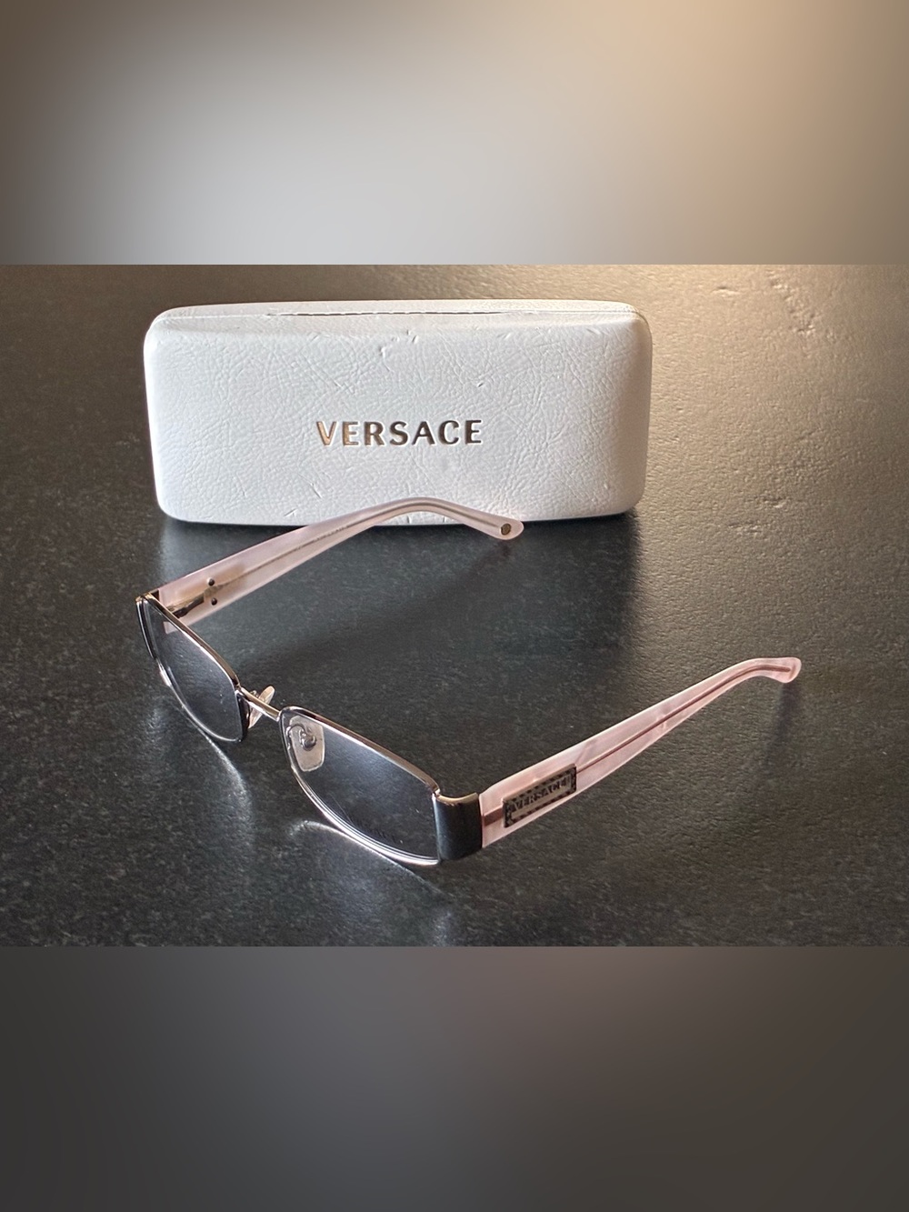 Vintage Versace MOD. 1148 1130 Pink & Silver Eyeglasses – New Old Stock